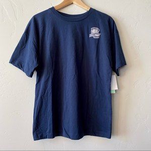 Abound Women’s Open Book Club Boxy Fit Graphic Tee Size Medium Navy NWT